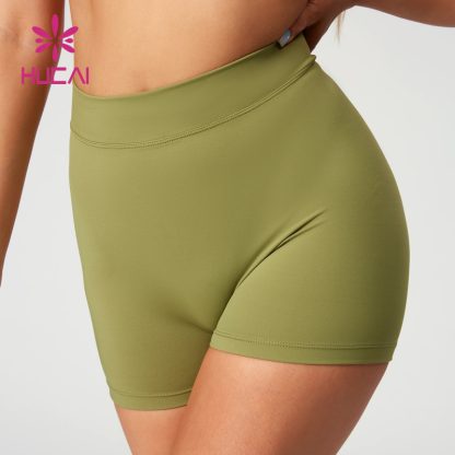 Popular V-Shaped Waistband Yoga Shorts Back Scrunched Detail China Manufacturer - Image 3