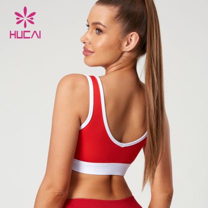 Sexy Contrasting Colors Sport Bras Hollow Design Details China Manufacturer - Image 5