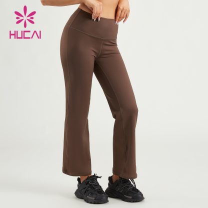 Women Flare Leggings Hip-Lifting Slim Back Hidden Pocket Pants China - Image 2