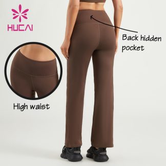 Women Flare Leggings Hip-Lifting Slim Back Hidden Pocket Pants China