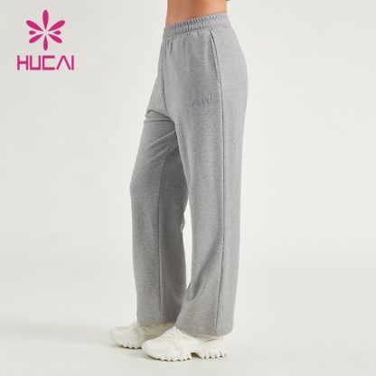 Women Sports Sweatpants Shining Fabric 100% Cotton Printing Joggers Supplier - Image 2