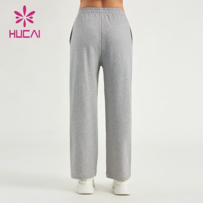 Women Sports Sweatpants Shining Fabric 100% Cotton Printing Joggers Supplier - Image 4