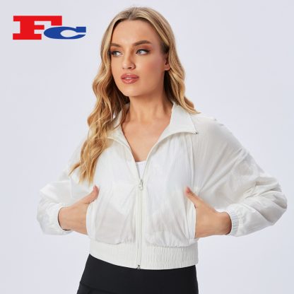 odm outdoor activewear waterproof coat top women fitness wear supplier - Image 2